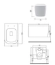 Унітаз підвісний Nic Design Semplice з кришкою, антрацит (003699013/005706013) (003699013_005706013) - зображення 3
