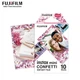 Фотопапір для камери Fujifilm Instax Mini Confetti instant Film 10 аркушів для instax mini 12, 11, 9, LiPlay, 7S, 8, 40, 70, 90, 99, evo (1 картридж = 10 фотографій) Японія - зображення 2
