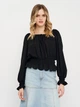 Блузка женская H&M 0871480 S Черная (SZ2000215059754) - изображение 1