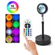 Проекційний світильник USB Sunset Lamp з пультом 16 кольорів - зображення 1