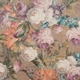 Ткань велюр ребекка розы/bouquet rebecca бежевый, оранж, лиловый (140см 370г/м² пог.м) (157674) - изображение 2