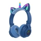 Наушники CAT с кошачьими ушками STN-27 Bluetooth беспроводные RGB STN-27-Blue - изображение 2