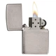 Комплект Zippo Запальничка 200 CLASSIC brushed chrome + Бензин + Кремені в подарунок - изображение 5