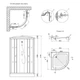 Душовий бокс Lidz Tani SB90x90.SAT.LOW.GR, скло тоноване 4 мм - изображение 2