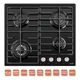 Газовая варочная поверхность ventolux hg640-da3 cest (bk) - изображение 5