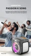 Портативная беспроводная Bluetooth колонка Hopestar Party one |BT5.1, 80W, TWS, AUX/TF/USB, 10h, IPX6| Grey - изображение 3