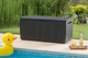 Скриня для саду та басейну KETER 17201486939 CAPRI STORAGE BOX 305л. 230416 графіт - зображення 3