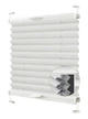 Жалюзи-плиссе Wenster тканевые Cosimo One VSM1 Albedo Duo Thermo Blackout 301 70х90 см Белый (3131354019592) - изображение 1