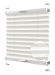 Жалюзі-плісе Wenster тканинні Cosimo One VSM1 Simfonia Valento 1110 70х150 см Білий (2691354019592) - зображення 1