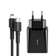 Мережевий зарядний пристрій Baseus Speed Mini QC Single PD3.0 18W Type-C 3A + Кабель 18W Type-C to Lightning 1м Чорний - зображення 2