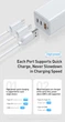 Сетевое зарядное устройство Baseus Quick GaN Travel QC4.0+PD3.0 65W USB+2Type-C 5A Белый - изображение 8