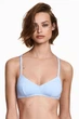 Верхня частина купальника h&m 0495976 38 (В75) Блакитна - зображення 2
