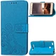 Чехол Clover для Xiaomi Redmi 3S / 3 Pro книжка кожа PU с визитницей голубой - изображение 1