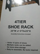 Стелаж підлоговий для взуття на 4 полиці Shoe Rack полиця стійка взуттєва в передпокій - зображення 7