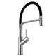 Смеситель кухонный Globus Lux DENVER Flex GDF-32-00-01 с гибким шлангом (изливом) черный / хром - изображение 4