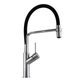 Смеситель кухонный Globus Lux DENVER Flex GDF-32-00-01 с гибким шлангом (изливом) черный / хром - изображение 5