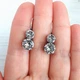 Сережки Hand Made с чернением с прозрачными кристаллами Swarovski - изображение 2