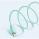 Дата кабель USB 2.0 AM to Lightning 2.0m 2.4A Jelly Liquid Silica Gel Green Baseus (CAGD000106) - зображення 5