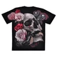 Футболка Череп серед троянд (Rock Eagle, Total t-shirt), Розмір L - зображення 2