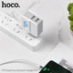 Адаптер сетевой Hoco Type-C cable C75 |2USB, 2.4A| белый - изображение 3