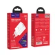Адаптер мережевий HOCO Rapido C80A |1USB/1Type-C, 3.1A/20W, QC/PD| білий - зображення 7