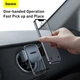 Держатель BASEUS Easy Control Clamp Car Mount Holder (Applicable to Round Air Outlet) |4.7-6.7"| (SUYK000201) черный - изображение 4