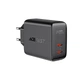 Адаптер мережевий ACEFAST A9 |2Type-C, 40W/3A, PD/QC| Black - зображення 1