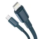 Кабель Baseus High Density Braided Type-C to Lightning 1 метр (CATLGD-03) синий - изображение 1