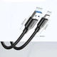 Кабель USB 3.0 AM-Type-C M UGREEN US184 2м 3A 18W Nickel Plating Aluminum Braid 20884 Черный - изображение 3