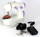 Швейная машинка FHSM 201 Mini Sewing Machine с адаптером 4 в 1 белая - изображение 3