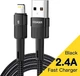 Кабель ESSAGER Star Lightning USB 2 м Black (EXCL-XCA01) - изображение 1