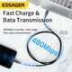 Кабель Essager Sunset USB Type-C x Lightning 20 Вт 2 м Черный (EXCTL-CGA01) - изображение 4