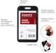 Набор бейджей-чехлов Axent SoftTouch вертикальный 5 шт 110х65 мм матовый Черный (4550v-01-A) - изображение 2