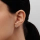 Сережки LUNET «Серце» з білого золота, з діамантами 327081121 - зображення 2