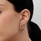 Сережки LUNET з комбінованого золота 312821100 - изображение 2