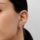 Сережки LUNET з білого золота, з діамантами 314261121 - изображение 2