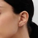 Сережки LUNET з червоного золота, з діамантами 31692421 - изображение 4
