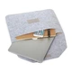Сумка для MacBook Felt Sleeve для ноутбука с диагональю 15'/16'' серый Без Бренда (753323) - изображение 5