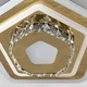 Люстра потолочная светодиодная LED Light House SY-18896/240 GD 240*240*70 56W, цвет золото - изображение 2
