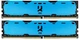 Модуль пам`ятi DDR4 2x4GB/2400 GOODRAM Iridium Blue (IR-B2400D464L15S/8GDC) - зображення 1