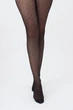 Колготки Giulia AMALIA IMPRESSO 40 (1) 3 Black-nero, с кружевным поясом, в мелкий горошек, капроновые, женские, эластичные - изображение 4
