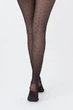 Колготки Giulia AMALIA IMPRESSO 40 (1) 3 Black-nero, с кружевным поясом, в мелкий горошек, капроновые, женские, эластичные - изображение 5