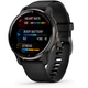 Cмарт-часы Garmin Venu 2 Plus Slate Stainless Steel Bezel with Black Case and Silicone Band (010-02496-11) [67786] - изображение 1
