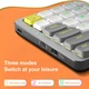 Клавіатура Redragon TL84 RGB Wireless/Bluetooth Blue Switch Grey Yellow (TL84-GWY) [84605] - зображення 3