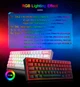 Клавиатура Redragon Fizz K617 RGB Mini (K617GBR-RGB) [84543] - изображение 5