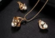 Комплект сережки з підвіскою Primolux "Pearls" - Gold - зображення 1
