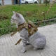 Шлея для котов и мелких собак Harness, тактический жилет с ручкой (35-48 см), Коричневый (093-KHAKI) - изображение 4