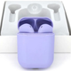 Беспроводные наушники с микрофоном в кейсе inPods 12 Macaron Фиолетовый Soft Touch - изображение 1