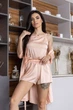 Комплект пижама + халат MiaNaGreen Кп1020п 52 Персиковый - изображение 2