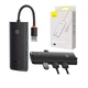 USB-Hub Baseus Lite Series 4-Port USB-A HUB Adapter (USB-A to USB 3.0*4) 25cm Black (WKQX030001) - изображение 6